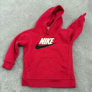 Boys Nike Red Hoodie Sweatshirt Size 18 Months